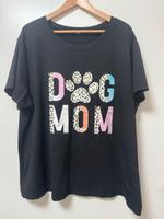 T-Shirt „DOG MOM“, Schwarz, Gr. 3XL, Neuw. Hessen - Trebur Vorschau