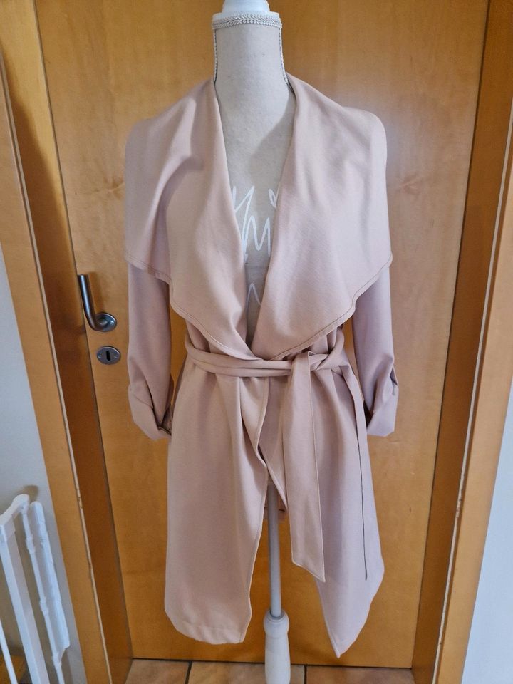 Übergangsmantel Sweatmantel Blazer Trenchcoat rose S in Erlenbach am Main 