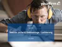 Meister (m/w/d) Endmontage / Lackierung | Ulm Baden-Württemberg - Ulm Vorschau