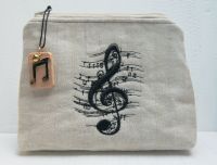 Kosmetiktasche Schminktäschchen Musik Notenschlüssel Note Thüringen - Eisenach Vorschau