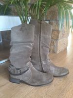 Leder Stiefel Gabor taupe Gr. 39 Baden-Württemberg - Durlangen Vorschau