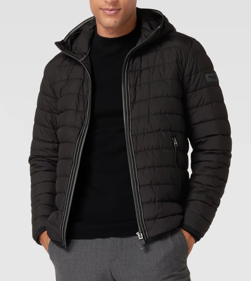 Marc O'Polo Herren Steppjacke Jacke Stehkragen Kapuze schwarz NEU in Hamburg