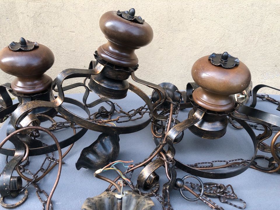 4x Vintage Kupfer Deckenlampe  Kette Kronleuchter in Rinteln
