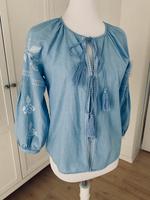 Bluse * Hippiestyle * Stickerei * Blumen * Quasten Bayern - Erding Vorschau