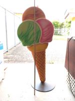 Straße Werbe Waffel, Eiswaffel Werbeaufsteller  Eisdiele 145 cm Bayern - Tegernheim Vorschau