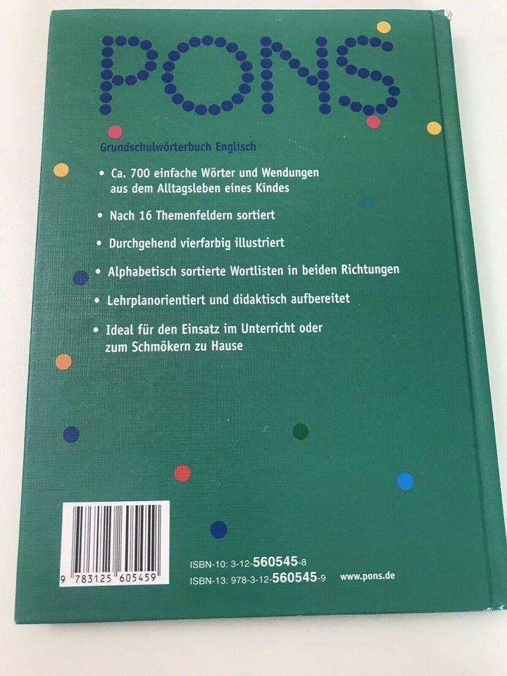 Pons Grundschulwörterbuch Englisch 1.Auflage in Lübeck