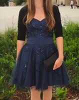 Wie NEU Abendkleid Konfirmation Abiball Hochzeit blau XXS 32 Hessen - Roßdorf Vorschau