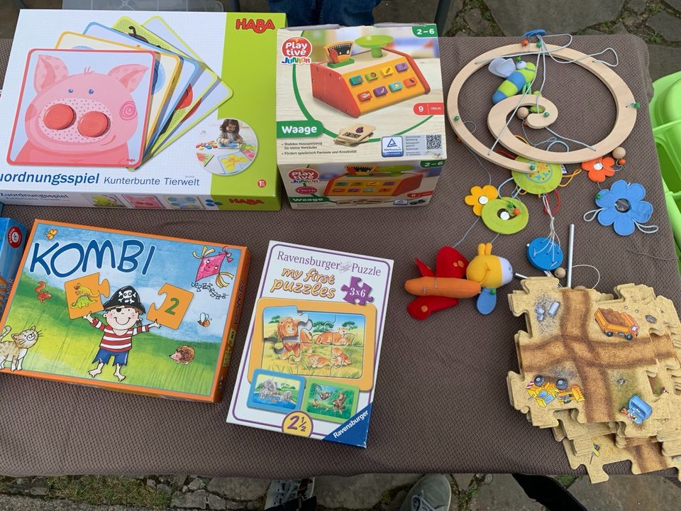 Spiele Kinder Mobile Straße Baustelle Puzzle Haba in Lehre