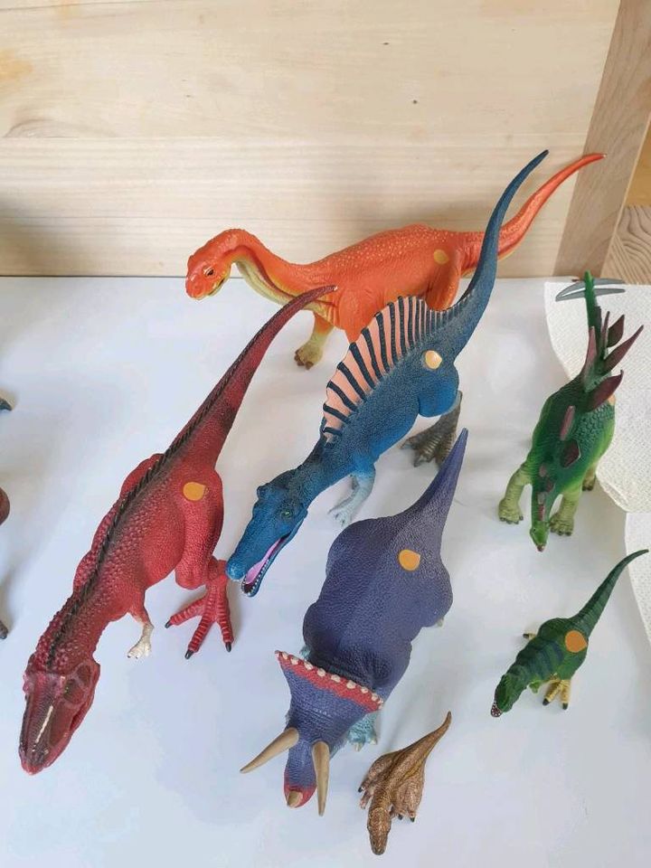 Dinosaurer Sammlung riesig: Schleich, Tiptoi, Playmobil + Vulkan in Waltenhofen