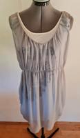 Set Fashion doppellagiges Sommerkleid grau weiß Crepe luftig läss Sachsen - Zwickau Vorschau