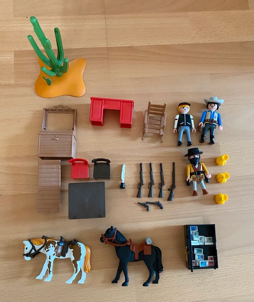 Playmobil 4398 Mitnehm-Westerncity, Westernkoffer, tragbar in Brechen