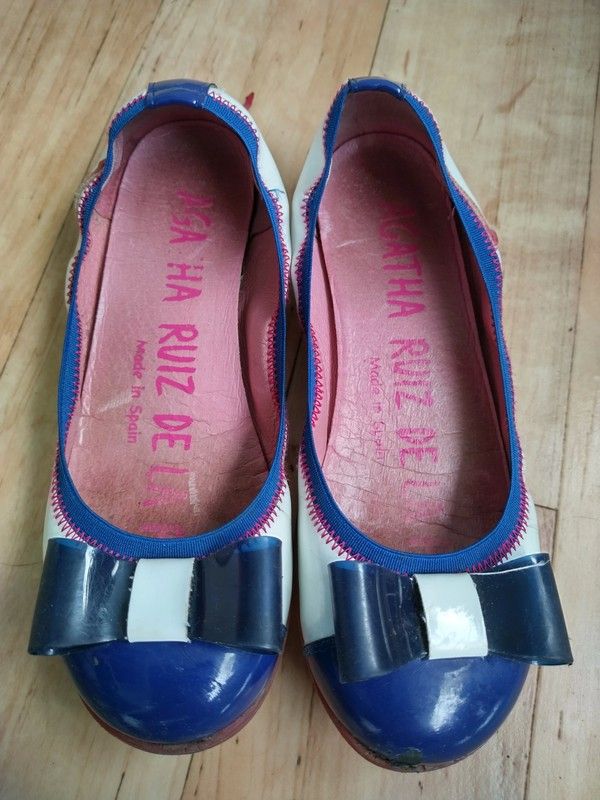 Agatha Ruiz De La Prada Ballerinas, Gr. 32, Blau/Weiß in Recklinghausen