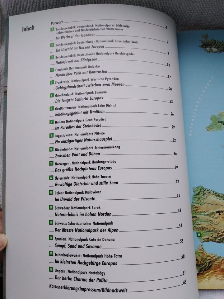 Die schönsten Nationalparks in Europa - ADAC Freizeit Atlas 1988 in Trogen