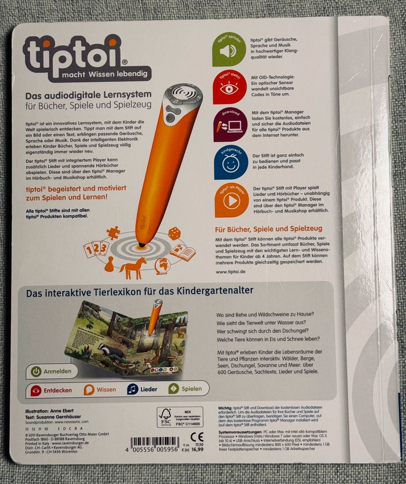 Tiptoi Buch/ Tiere Bilderlexikon in Dresden