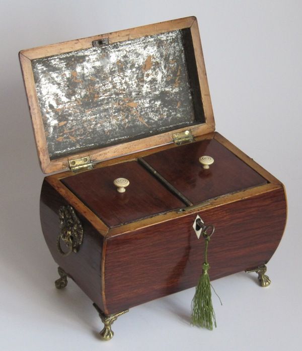 TC034 Regency Teekästchen (Tea Caddy), England, um 1820 in Hannover