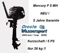 Außenbordmotor NEU Mercury F5MH 5PS Niedersachsen - Apen Vorschau