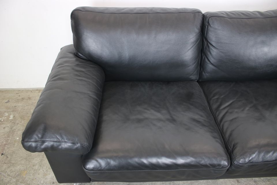 Rolf Benz Zweisitzer Sofa Echt Leder Couch Schwarz Designer in Berlin