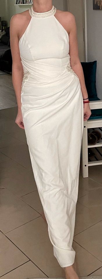 Lipsy Natalya Langes Hochzeitskleid Brautkleid mit Perlen in Düsseldorf