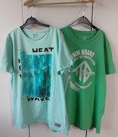 2 T-Shirts mit Aufdruck, hellgrün/hellblau, Tom Tailor/S'Oliver Brandenburg - Wusterwitz Vorschau