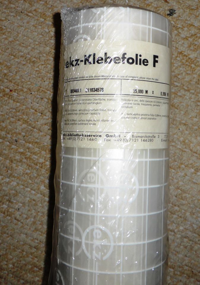 Bucheinbandfolie ekz-Klebefolie F, (bibliothek), 25meter x 30cm in Langenfeld