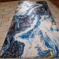Teppich Matte Mamoroptik blau gold weiß 60x120 NEUWERT Saarland - Neunkirchen Vorschau