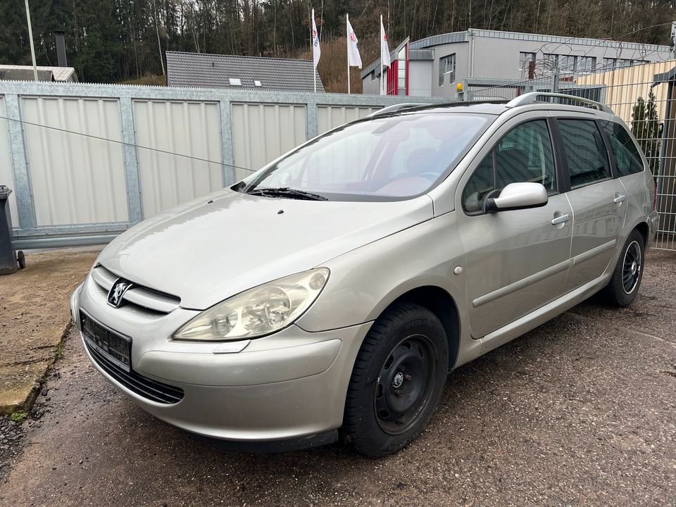 Stoßstange Peugeot 307 SW silber ETSC vorn Stoßfänger Frontschüre in Wilnsdorf