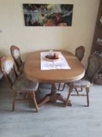4 Stühle und Tisch Eiche rustikal Müritz - Landkreis - Waren (Müritz) Vorschau