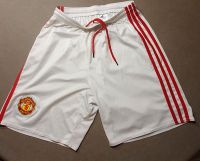 Adidas Manchester United Trikothose weiß/rot in Größe S Wurster Nordseeküste - Cappel Vorschau