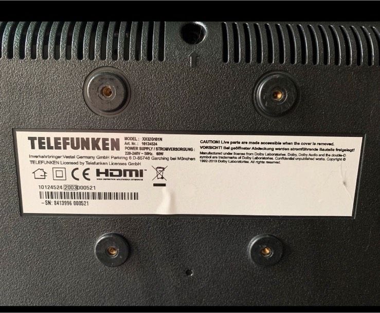 Fernseher von Telefunken in Marktredwitz