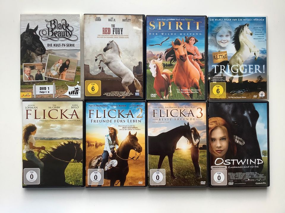 8x DVD Pferde + Puzzleball, 2x Pferdequiz, 4x Pferdegeschichten in Erfurt