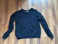 schwarzer kaffe pullover pulli mit luftigen ärmeln rundhals M 38 Bayern - Prien Vorschau