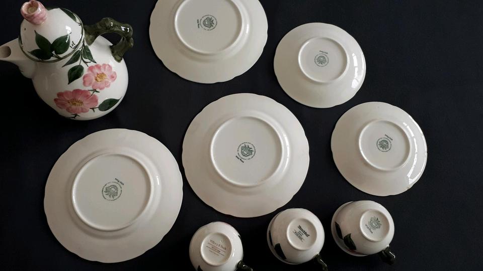 villeroy&boch WILDE ROSE, Kaffeekanne, Tasse, Unterteller, Teller in Mühldorf a.Inn