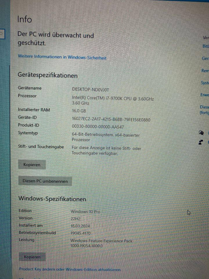 ASUS Memory Pc mit NVIDIA GeForce GTX 1060 6GB in Hechingen