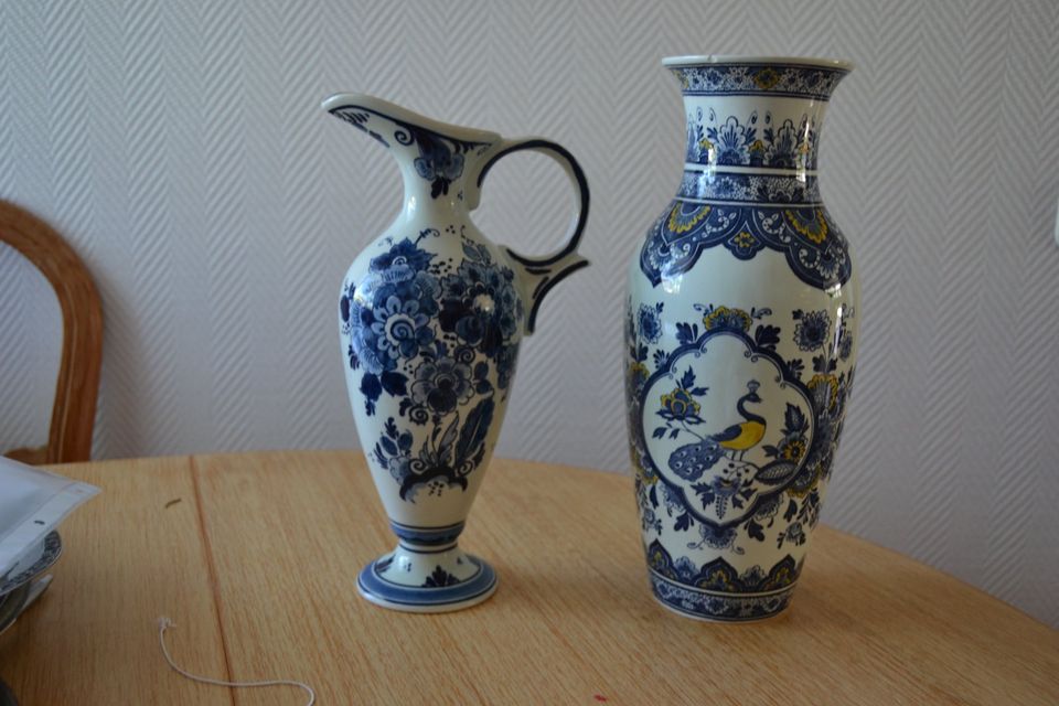 2 Vasen Delfter Blau, 33cm, 31cm hoch in Hamburg