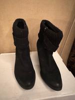 Caprice gr.7 1/2 EUR 41 Stiefelette schwarz Velour Leder 5cm absa Berlin - Wilmersdorf Vorschau