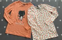 w.NEU Mädchen 2er pack Langarmshirts 110 116 orange Creme Katze Bayern - Kempten Vorschau