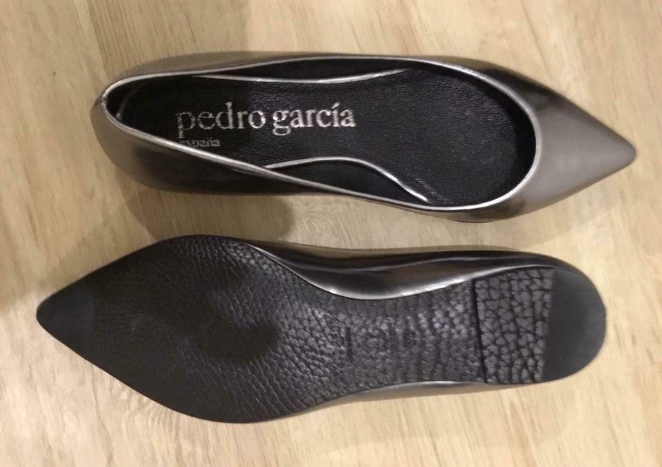 Schuhe Ballerinas Pedro Garcia NEU 36 NP 319€ Leder Silber in Ahrensburg