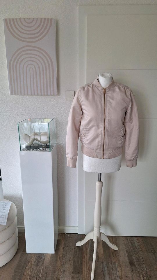 H&m Bomberjacke blouson creme beige Jacke gr. 158 in Dorf Mecklenburg