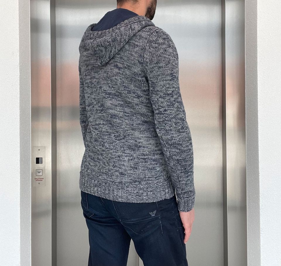 SELECTED ESPRIT Hoodie Pullover Sweatshirt Blau Grau Herren M in Neckarsulm