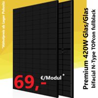 Solarmodule 420W Glas/Glas bifacial N-Type TOPcon fullblack Sachsen - Pulsnitz Vorschau