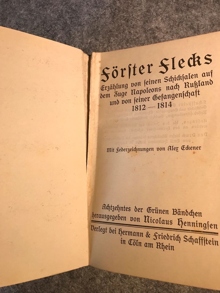 Förster Flecks Erlebnisse in Russland 1812-1814 in München