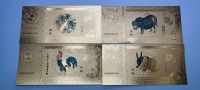 12 goldene banknoten karten die 12 chinesischen tierkreiszeichen Nordrhein-Westfalen - Arnsberg Vorschau