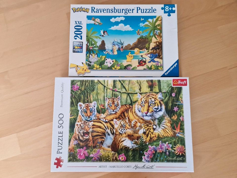 Puzzlefreunde aufgepasst 2 Sets zu verkaufen Pokemon Tieger in Nürnberg (Mittelfr)