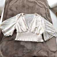 Zara Bluse Oberteil Spitze in creme Gr.S Bayern - Poing Vorschau