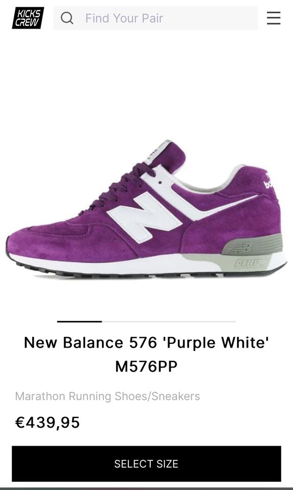 Limited Edition NEW BALANCE 576 Lila 45 NB M576PP NP 440