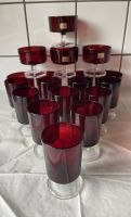 Luminarc Gläser Schalen rubinrot Dessertschale Weinglas 70er jahr Münster (Westfalen) - Hiltrup Vorschau