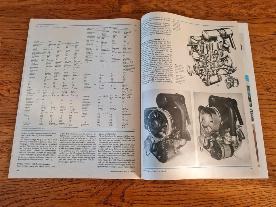 Trabant 1984 Zeitung KFT Top Bericht Weiterentwicklungen DDR IFA in Ravensburg