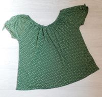 Shirt Gina Benotti grün Muster weiss Gr 44 46 Kurzarm Hessen - Trendelburg Vorschau