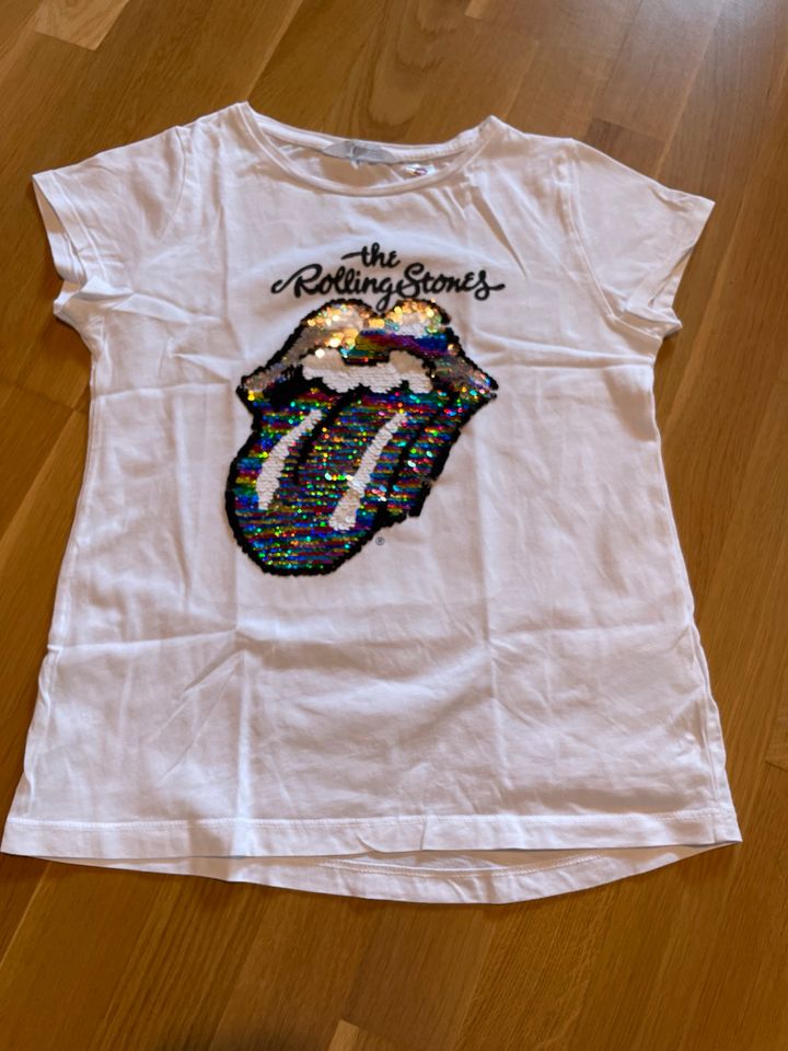 H&M T-Shirt * The Rolling Stones * Gr. 146/152 * weiß in Wertingen