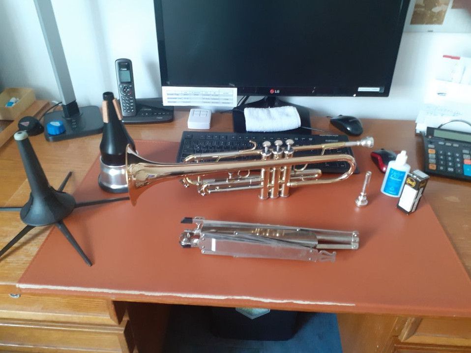 Eine Trompete in neuwertigem Zustand (Arnolds & Sons TR-4200G) in Zeltingen-Rachtig